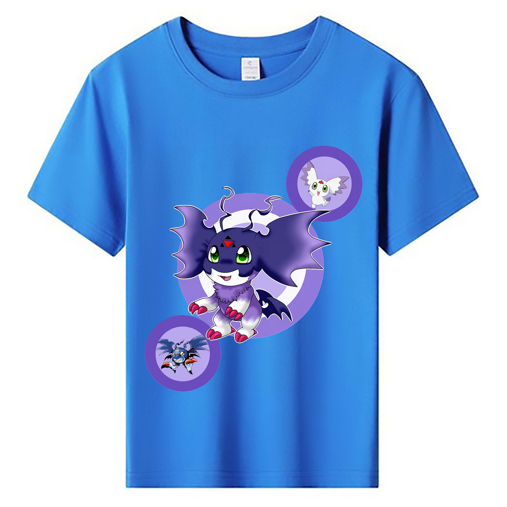 （画像用） Digimon デジタルモンスター/デジモン 綿100％キッズTシャツ（フロントプリント）